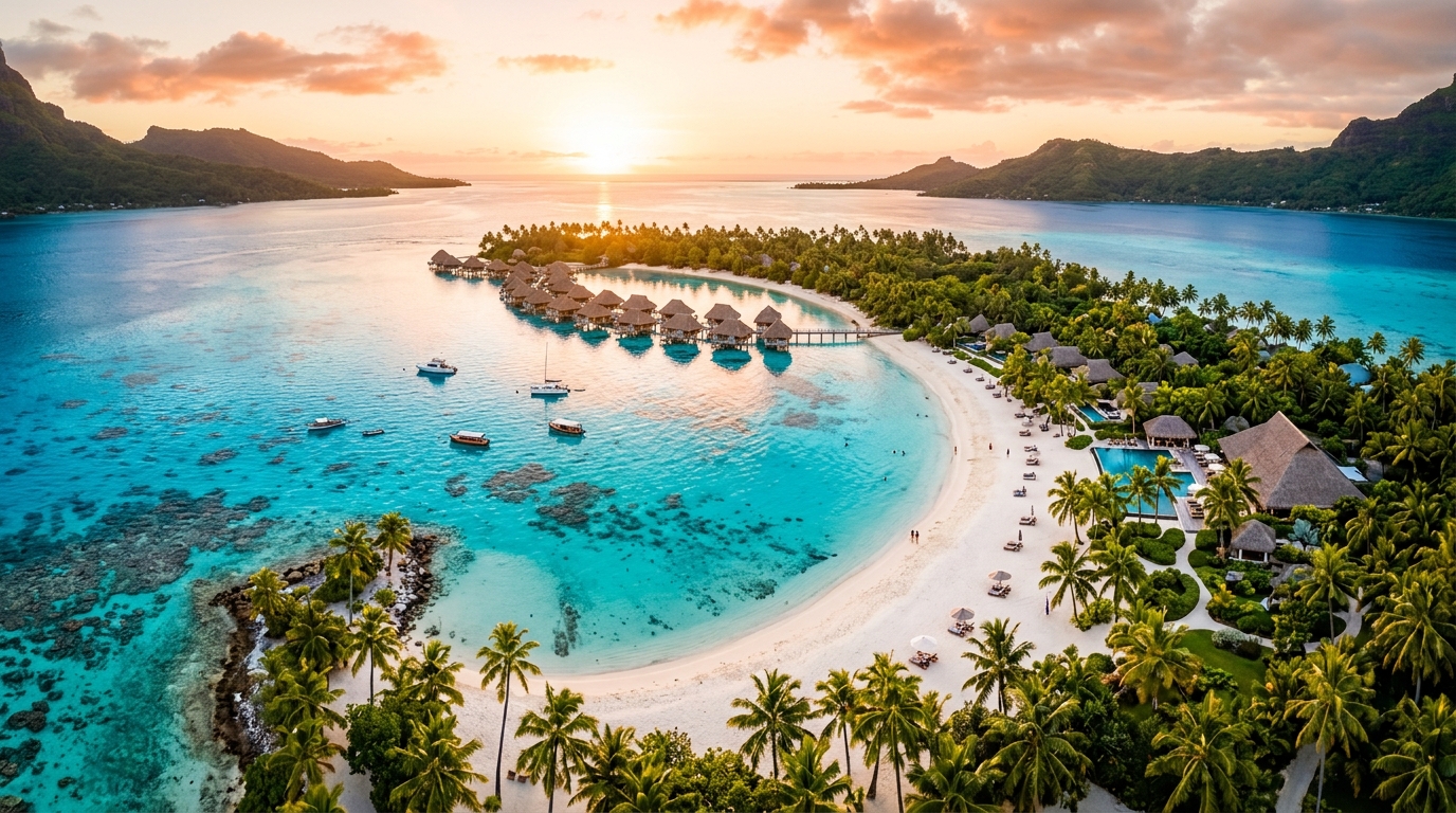 Paraíso tropical con aguas cristalinas